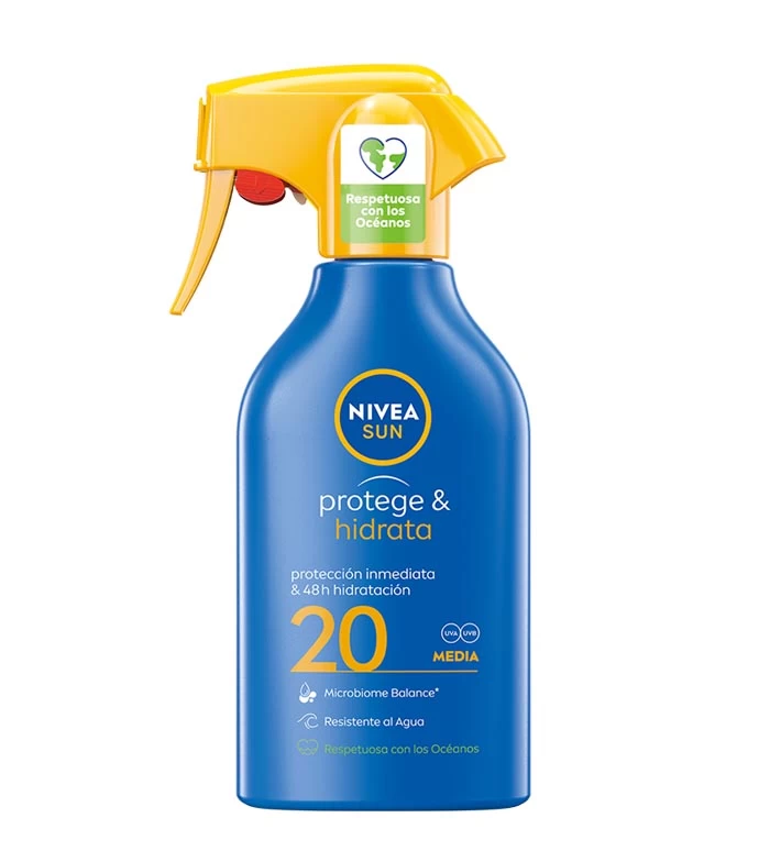 Nivea Sun - Crème Solaire Protège Et Hydrate Spray - SPF20 : Médias