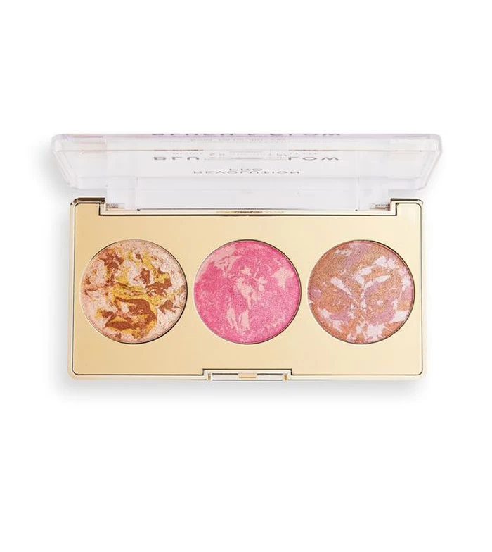 Revolution Pro - Palette De Surligneurs Et De Fards à Joues Blush And Glow - Rose Glow – Image 2