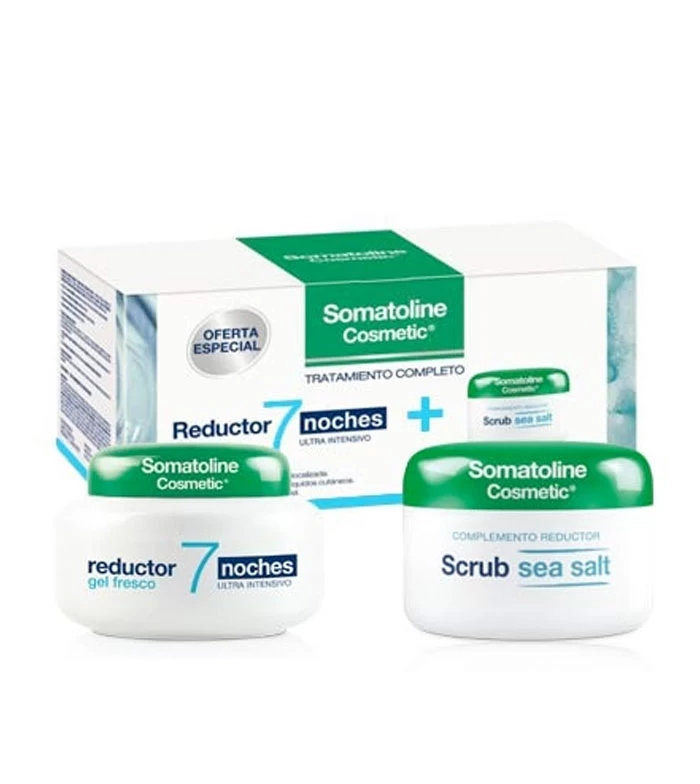 Somatoline Cosmetic - Soin Complet Gel Frais Réducteur 7 Nuits + Gommage Aux Sels Marins